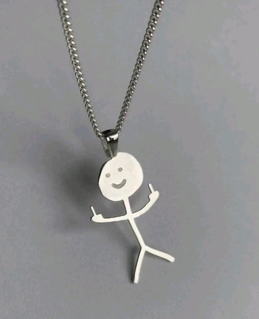 Stick Figure Necklace