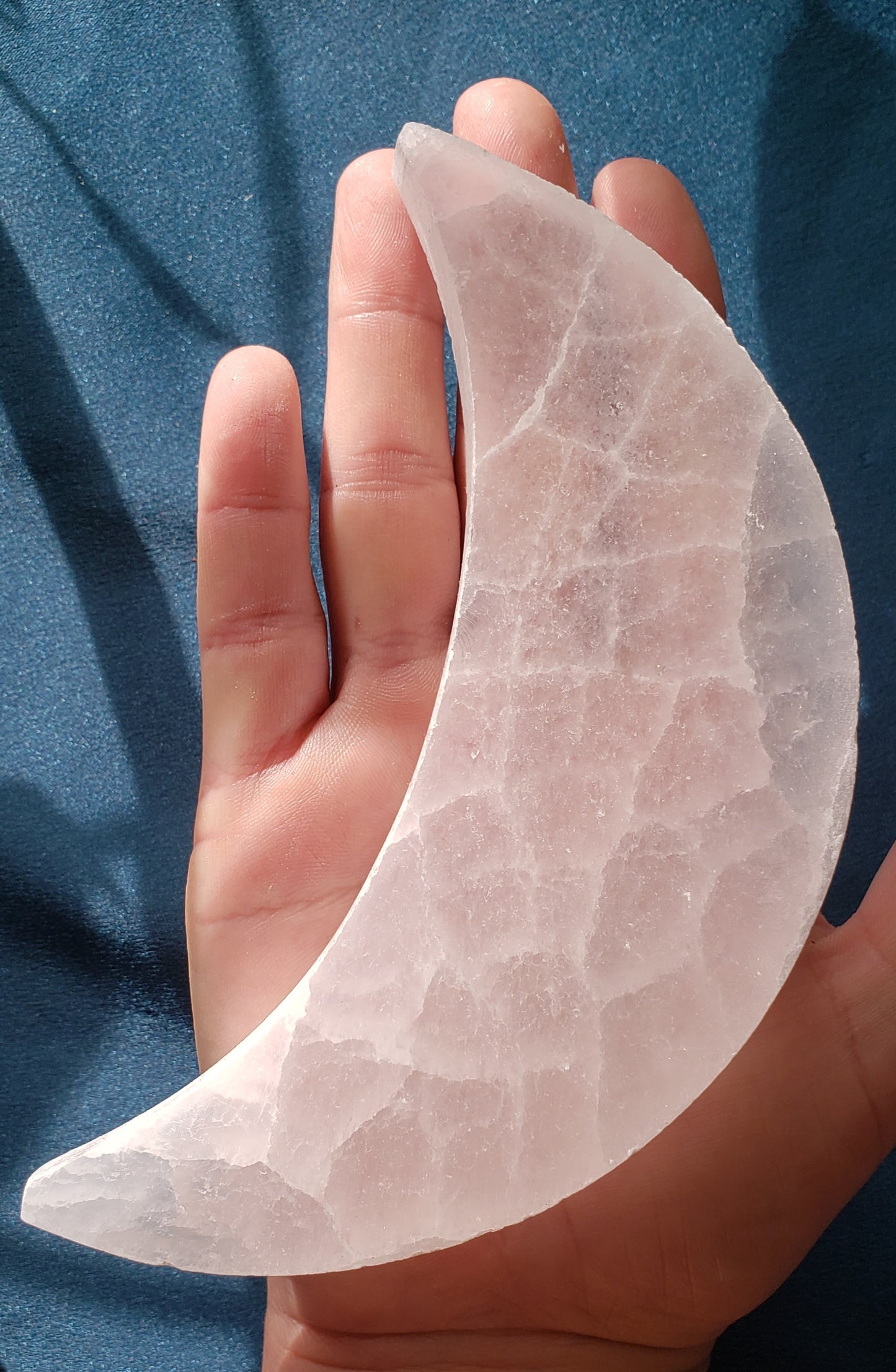 Selenite Half Moon Charging Plate