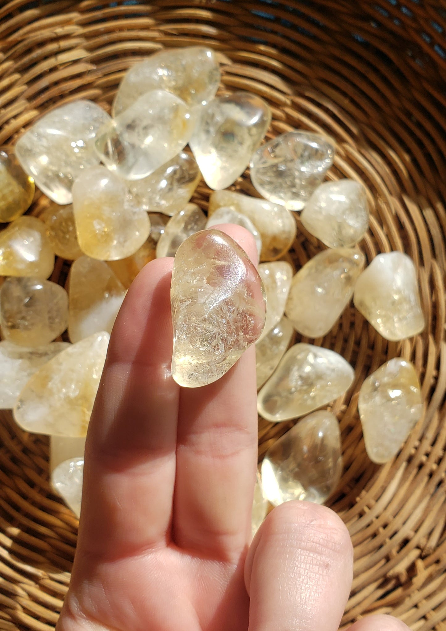 Natural Citrine Tumbled Stones