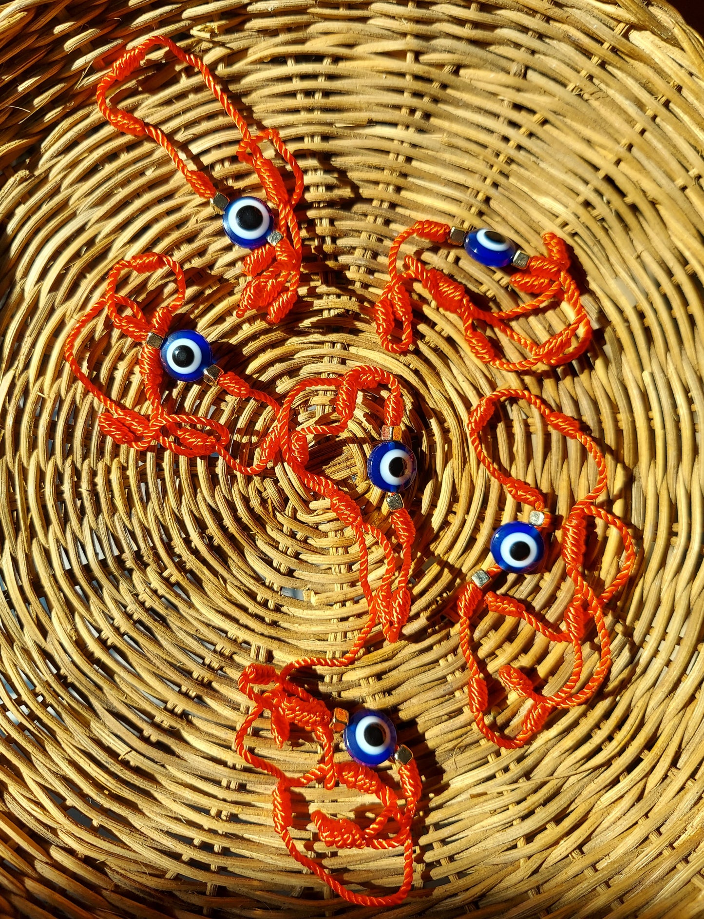 7 Knot Red String Evil Eye Bracelet