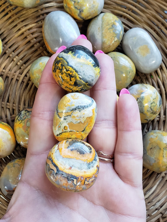 Bumblebee Jasper Tumbled Stone