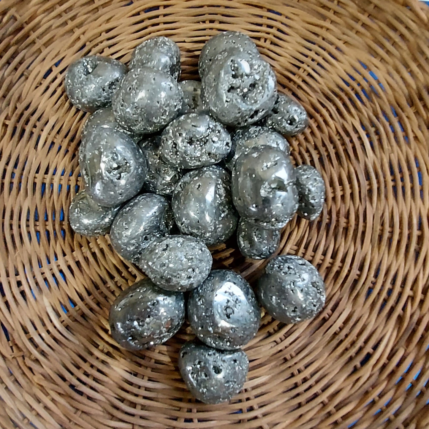 Pyrite Tumbled Stone