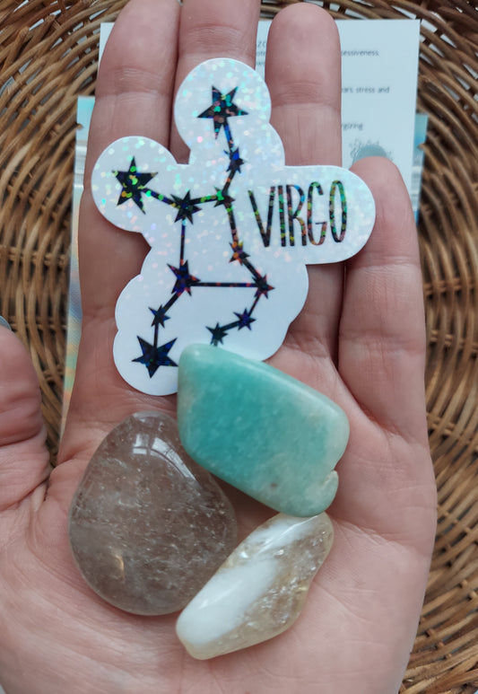 Virgo Zodiac Crystal Set