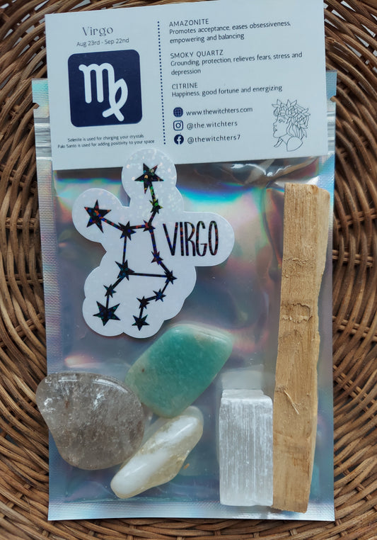 Virgo Zodiac Crystal Set