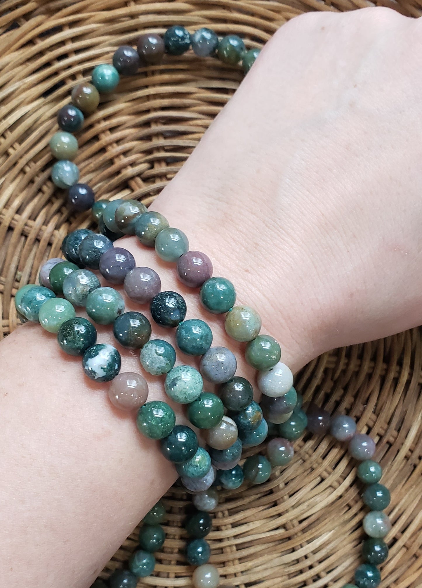 Fancy Jasper Beaded Bracelet (8mm)