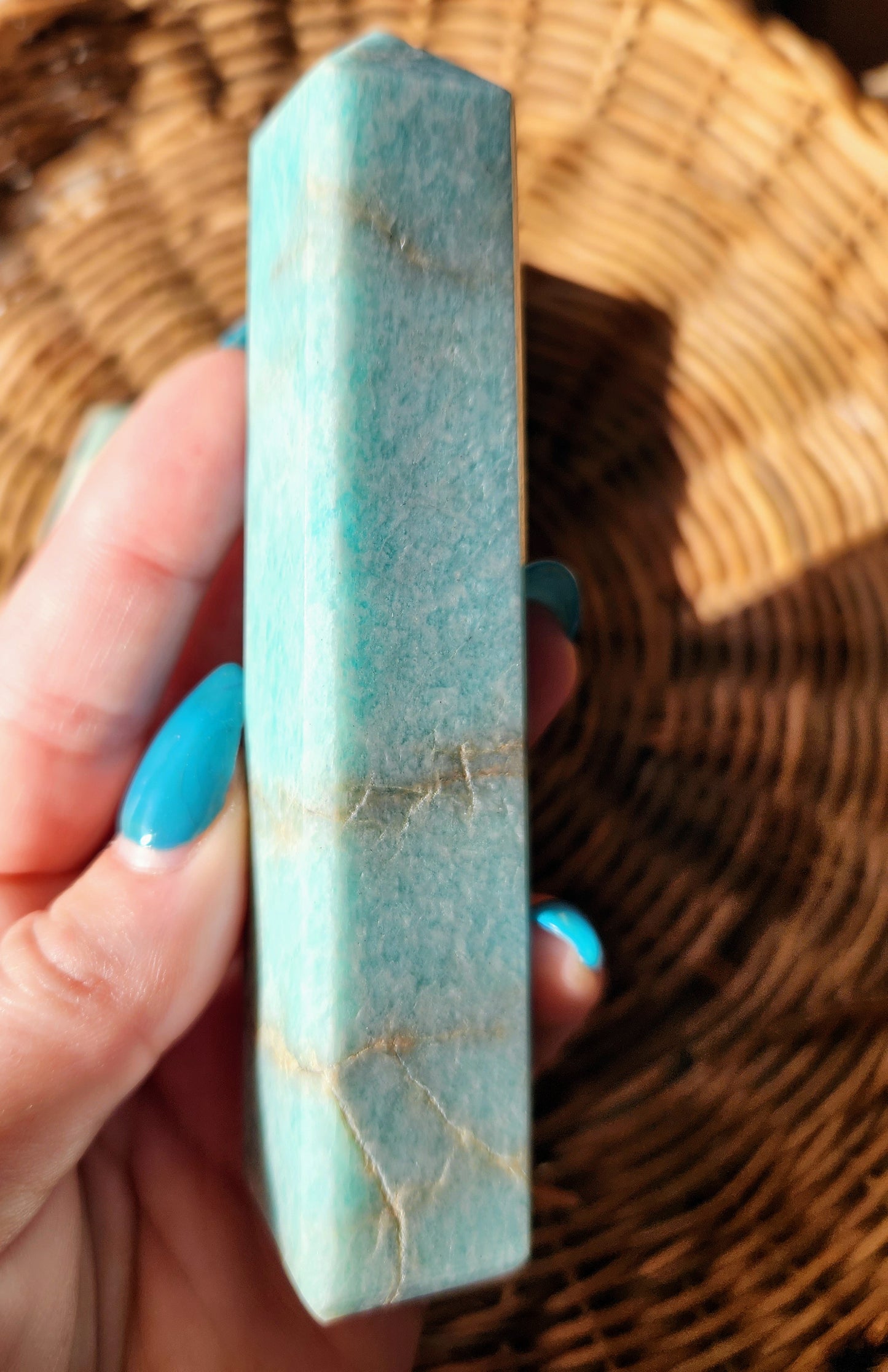 Amazonite Crystal Point Tower