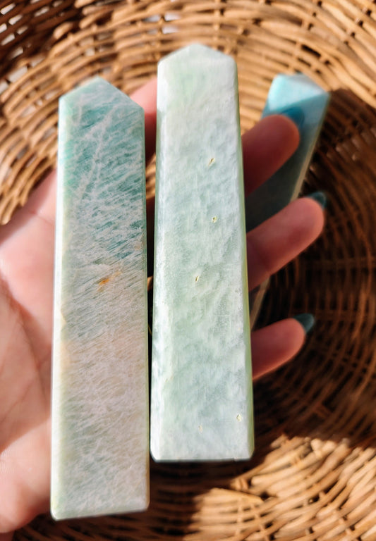 Amazonite Crystal Point Tower