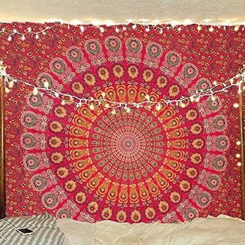 Sunset Mandala Tapestry (Twin Size 54x72)