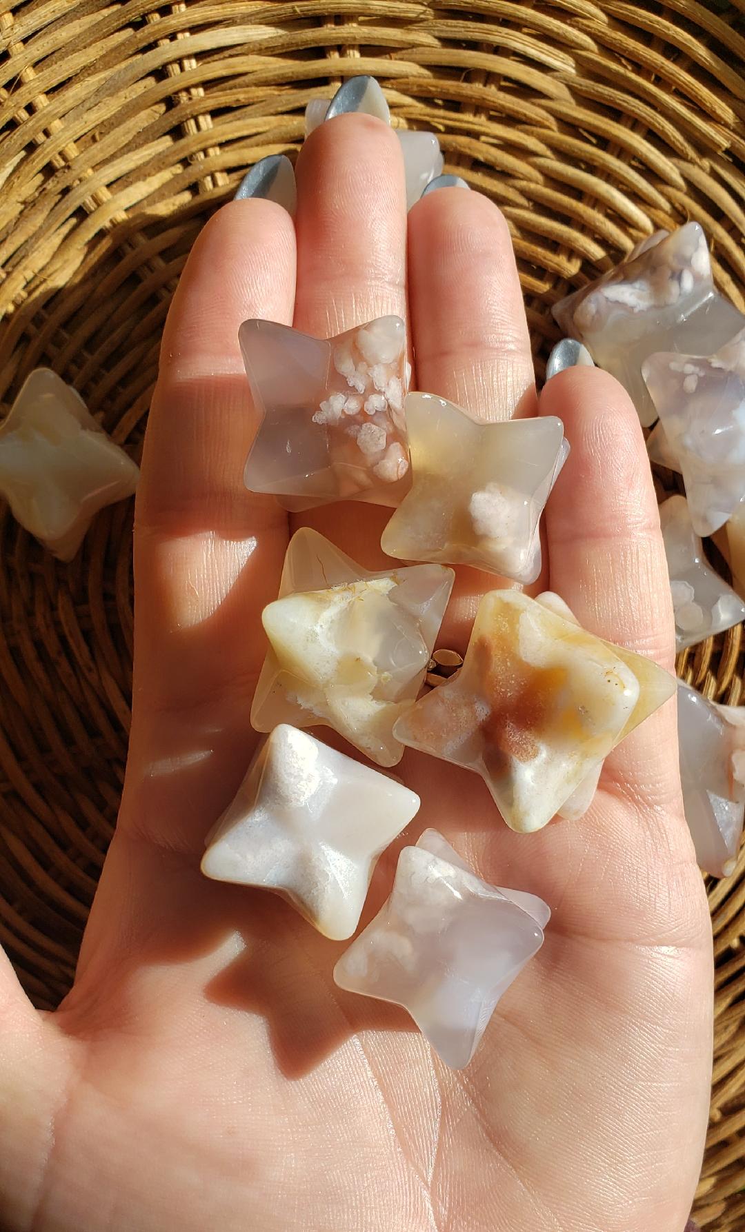 Flower Agate Merkaba