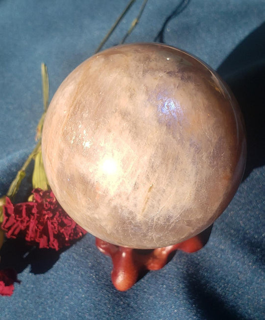 Sunstone Moonstone Sphere (Rare)