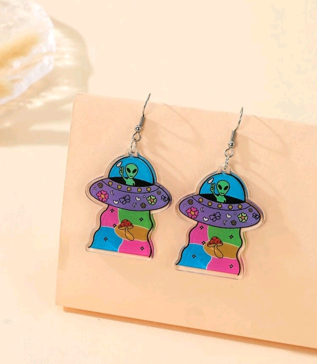 Alien UFO Earrings