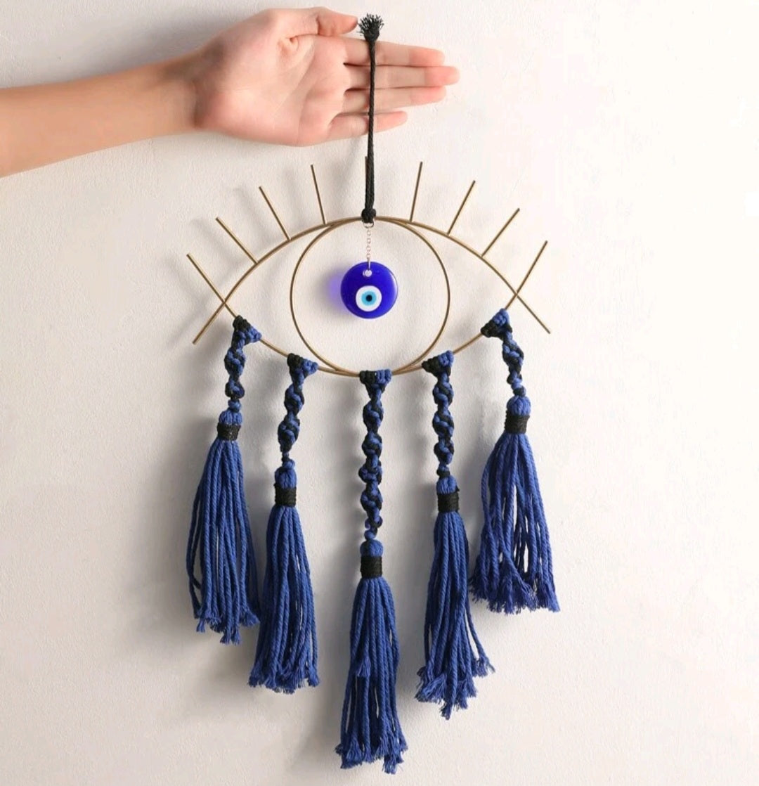 Blue Evil Eye Wall Hanging