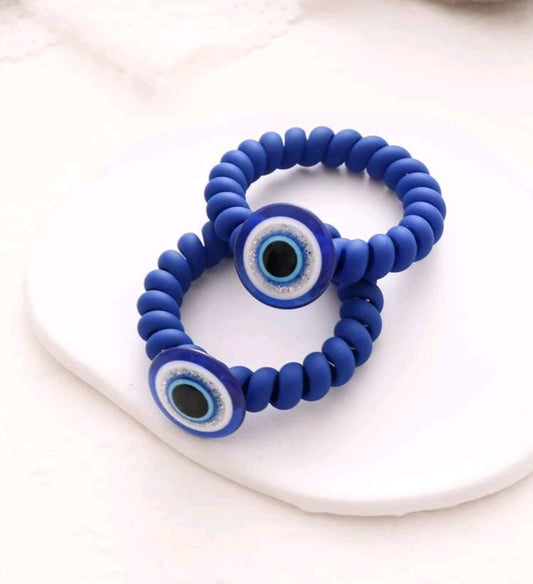 Evil Eye Coil Hair Tie