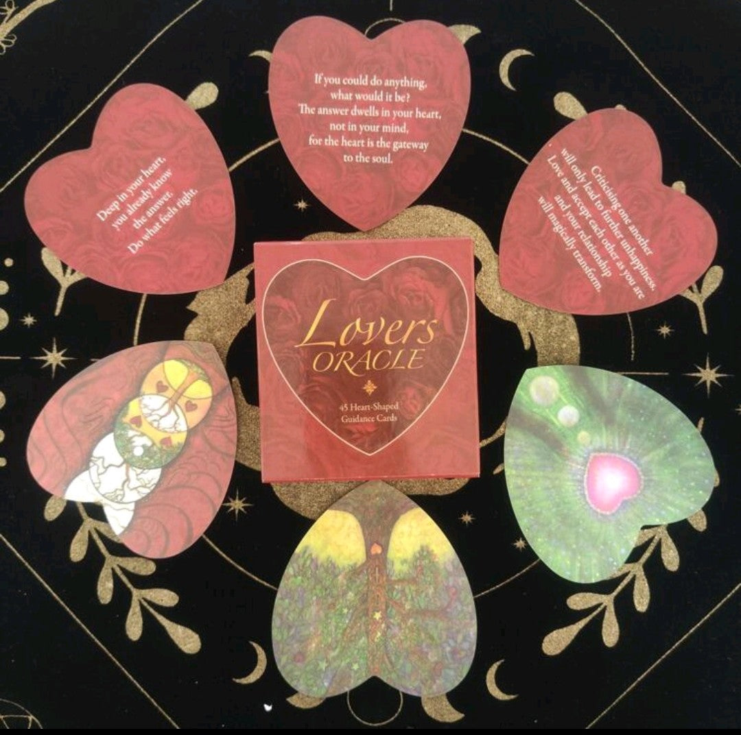 Lovers Oracle 45 Heart-Shaped Guidance Cards