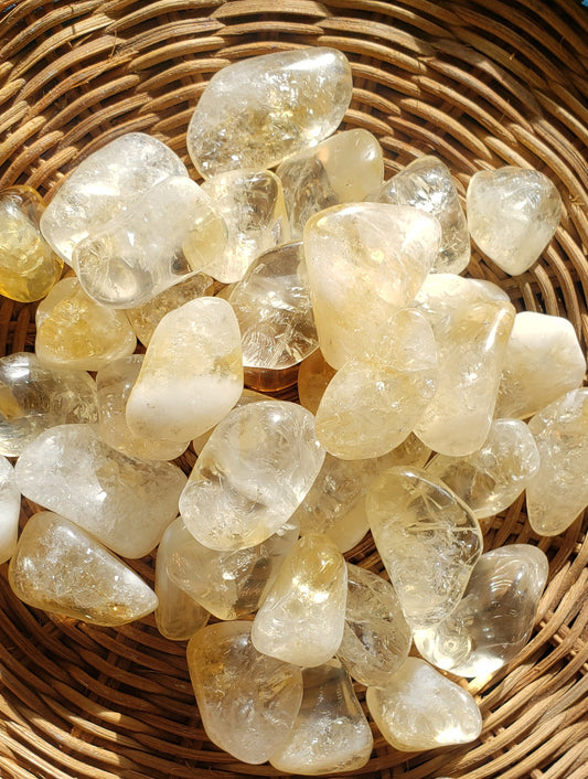 Natural Citrine Tumbled Stones
