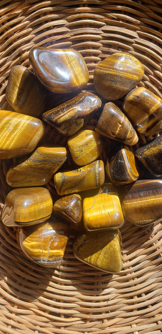Tigers Eye Tumbled Stone