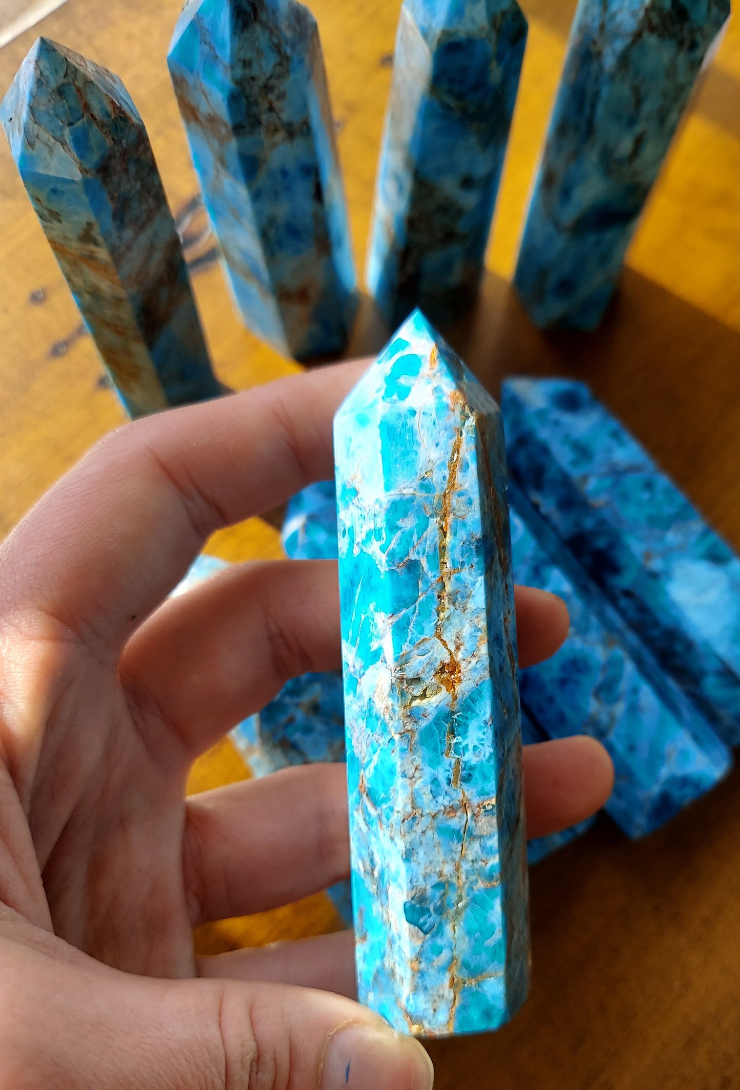 Blue Apatite Tower