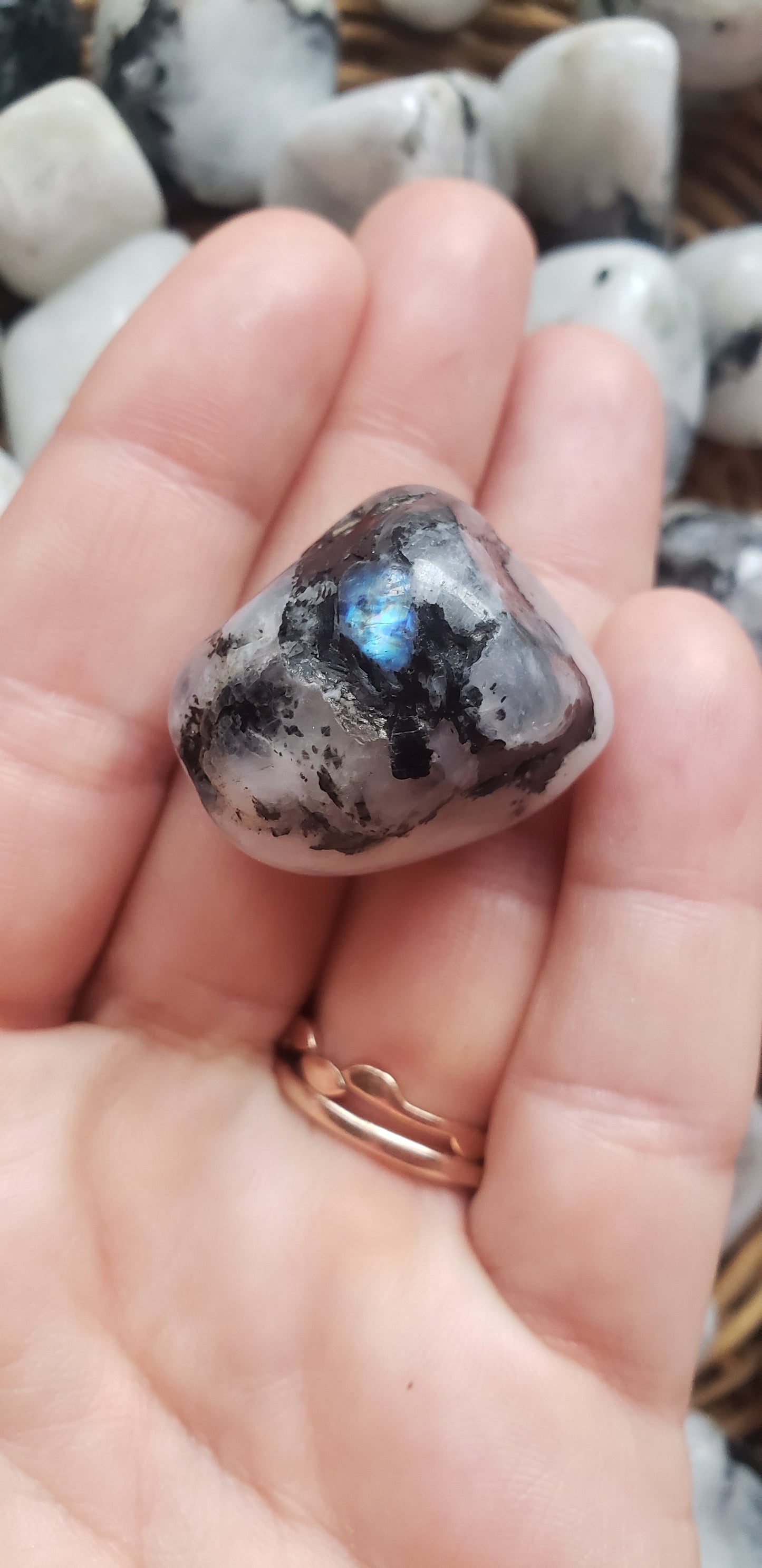 Rainbow Moonstone Tumbled