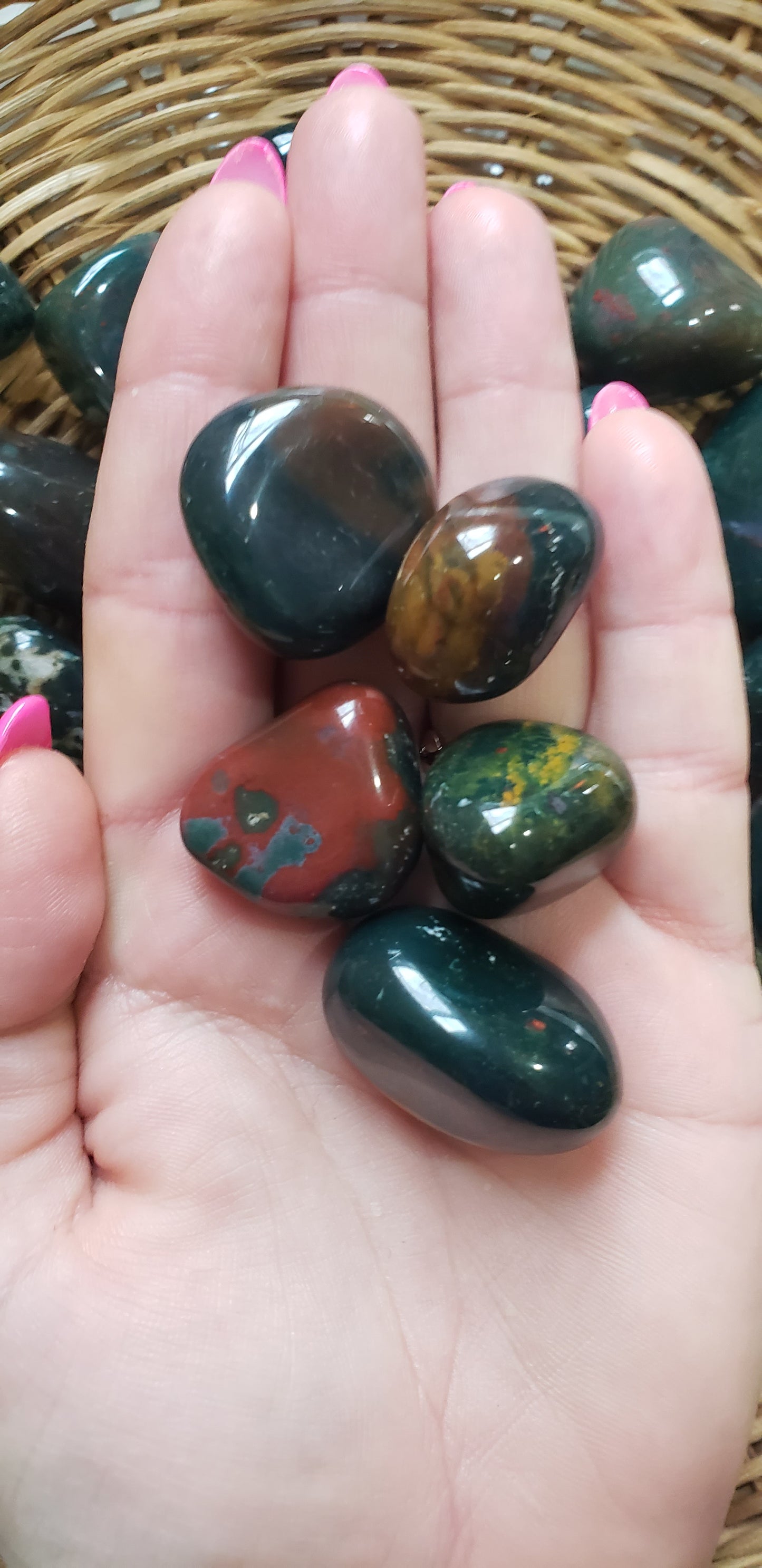 Bloodstone Tumbled Stone