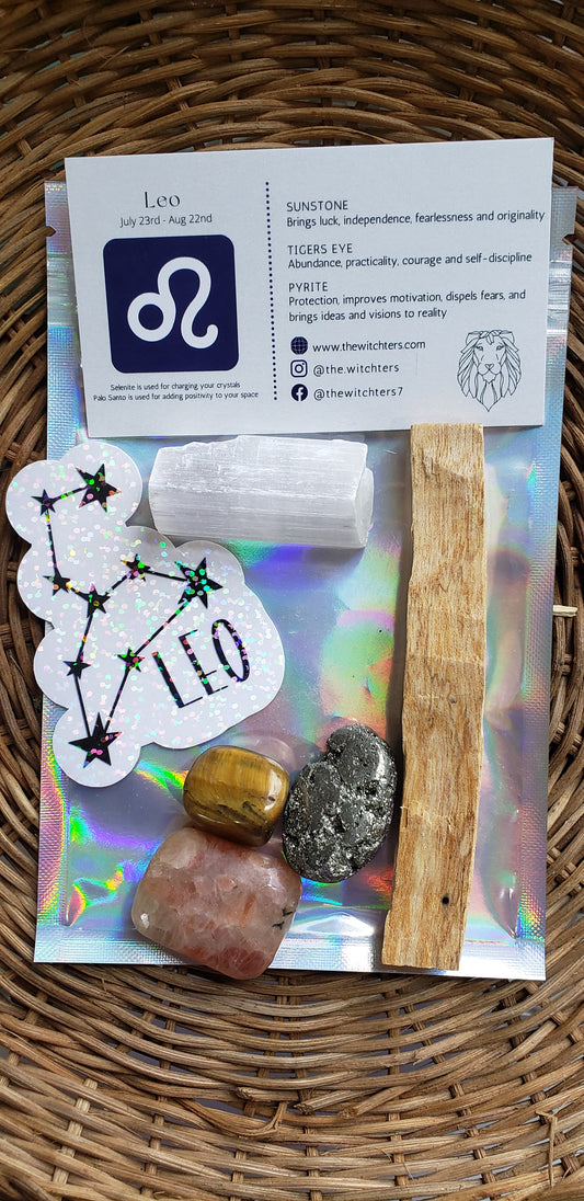 Leo Zodiac Crystal Set