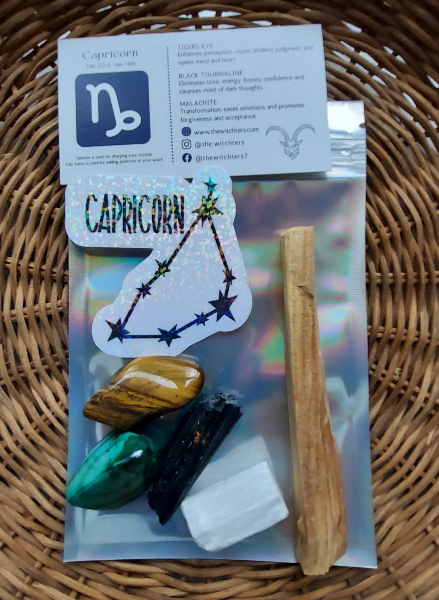 Capricorn Zodiac Crystal Set