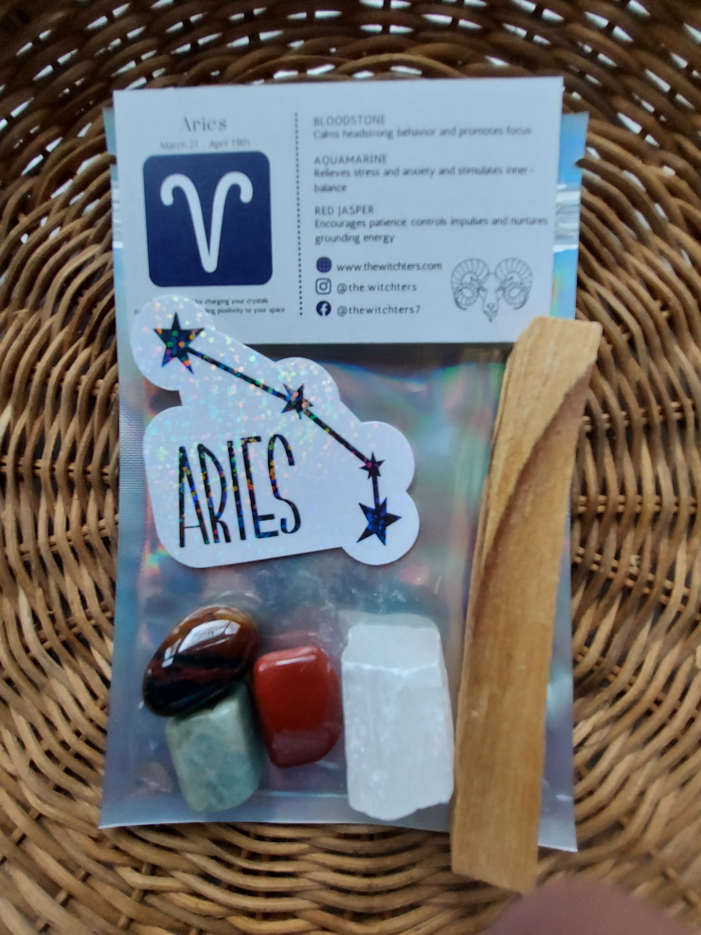 Aries Zodiac Crystal Set