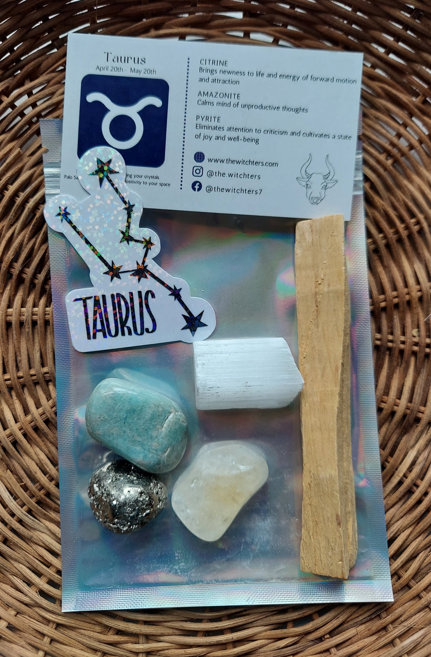 Taurus Zodiac Crystal Set