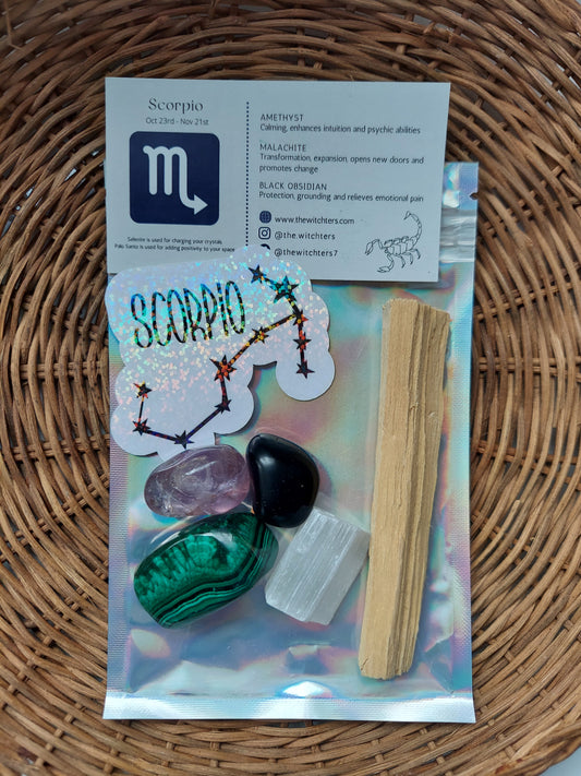 Scorpio Zodiac Crystal Set