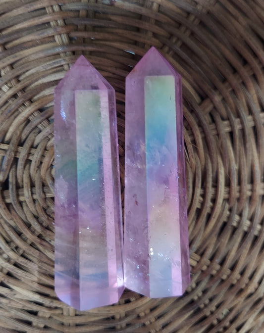 Cotton Candy Quartz Tower