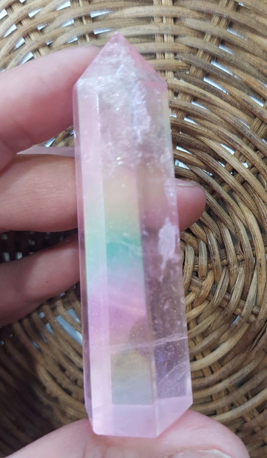 Cotton Candy Quartz Tower