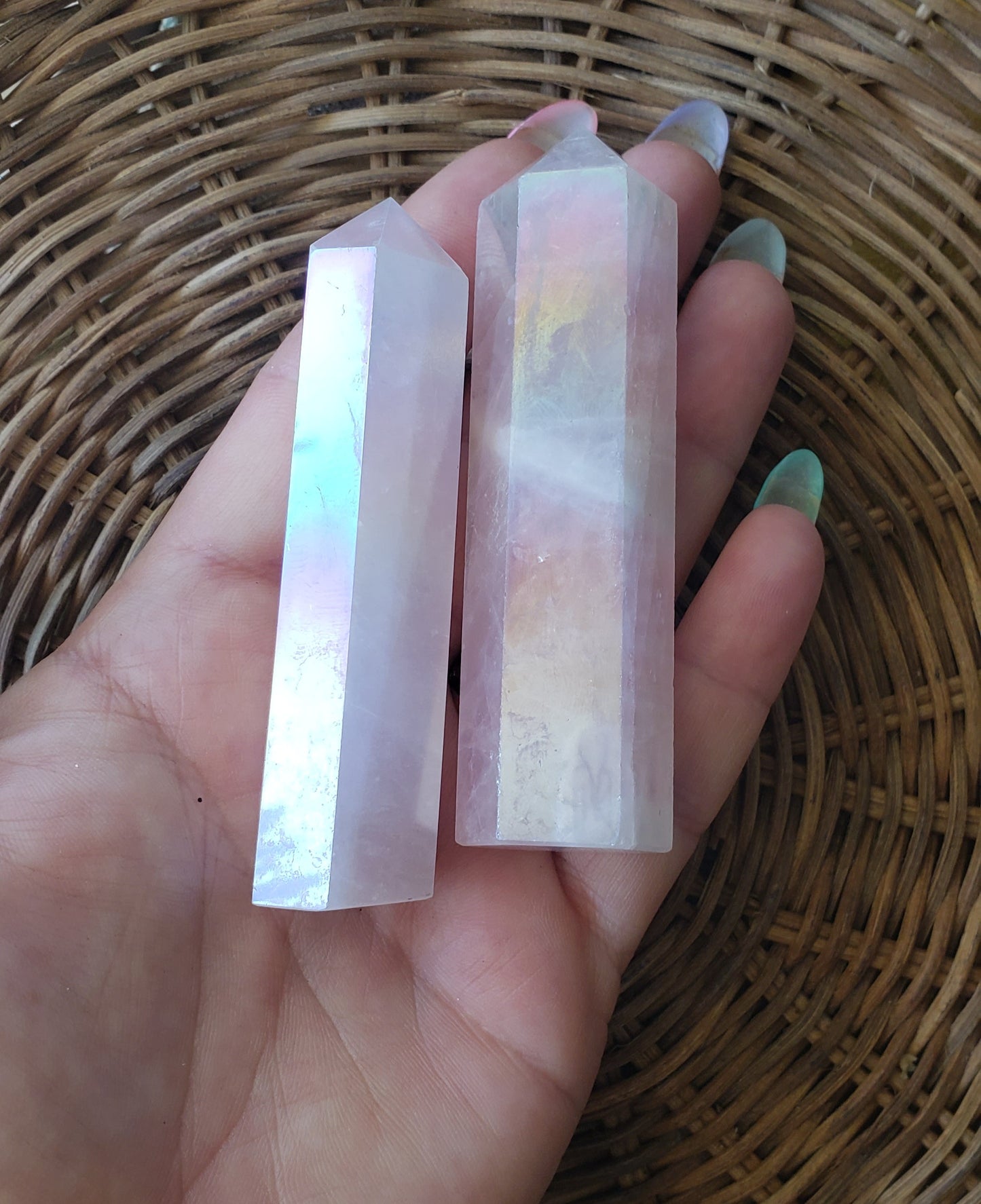 Aura Rose Quartz Tower