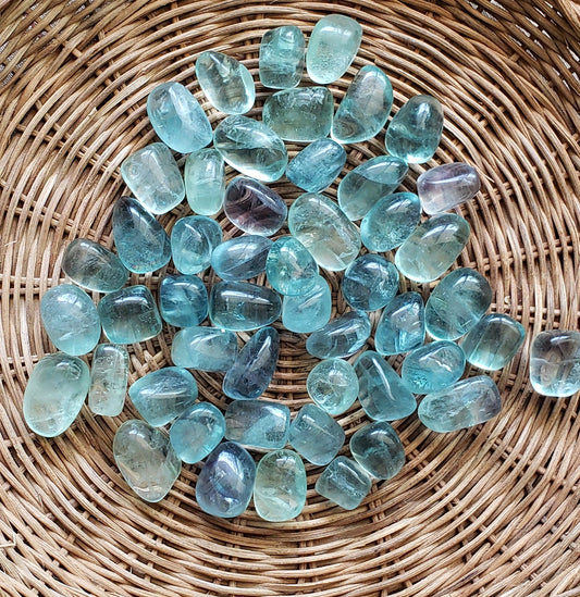 Green Fluorite Tumbled Stone