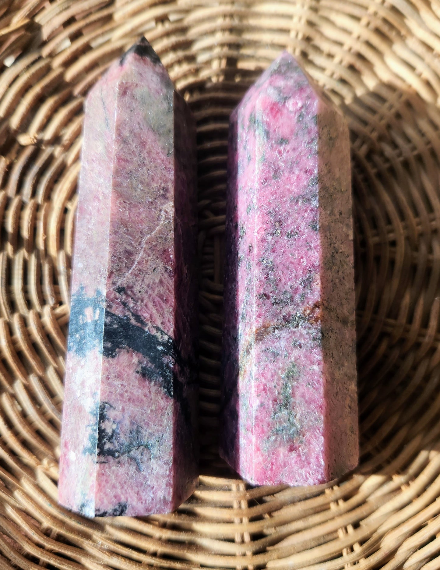 Rhodonite Crystal Point Tower