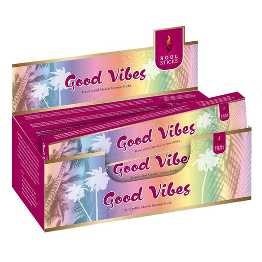 Soul Sticks Good Vibes 12 Pack Natural Incense Sticks