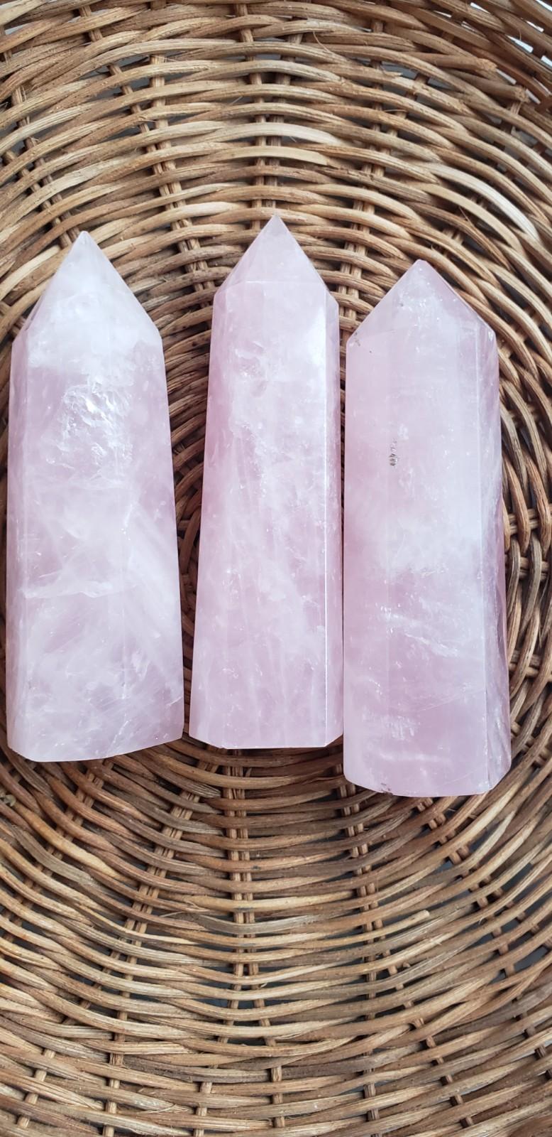 Natural Rose Quartz Tower