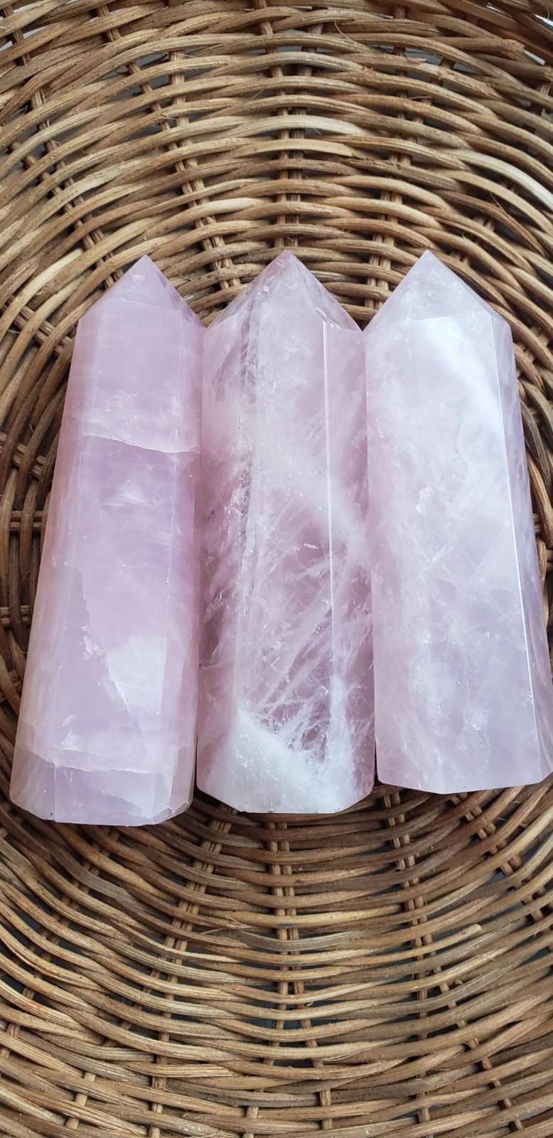 Natural Rose Quartz Tower