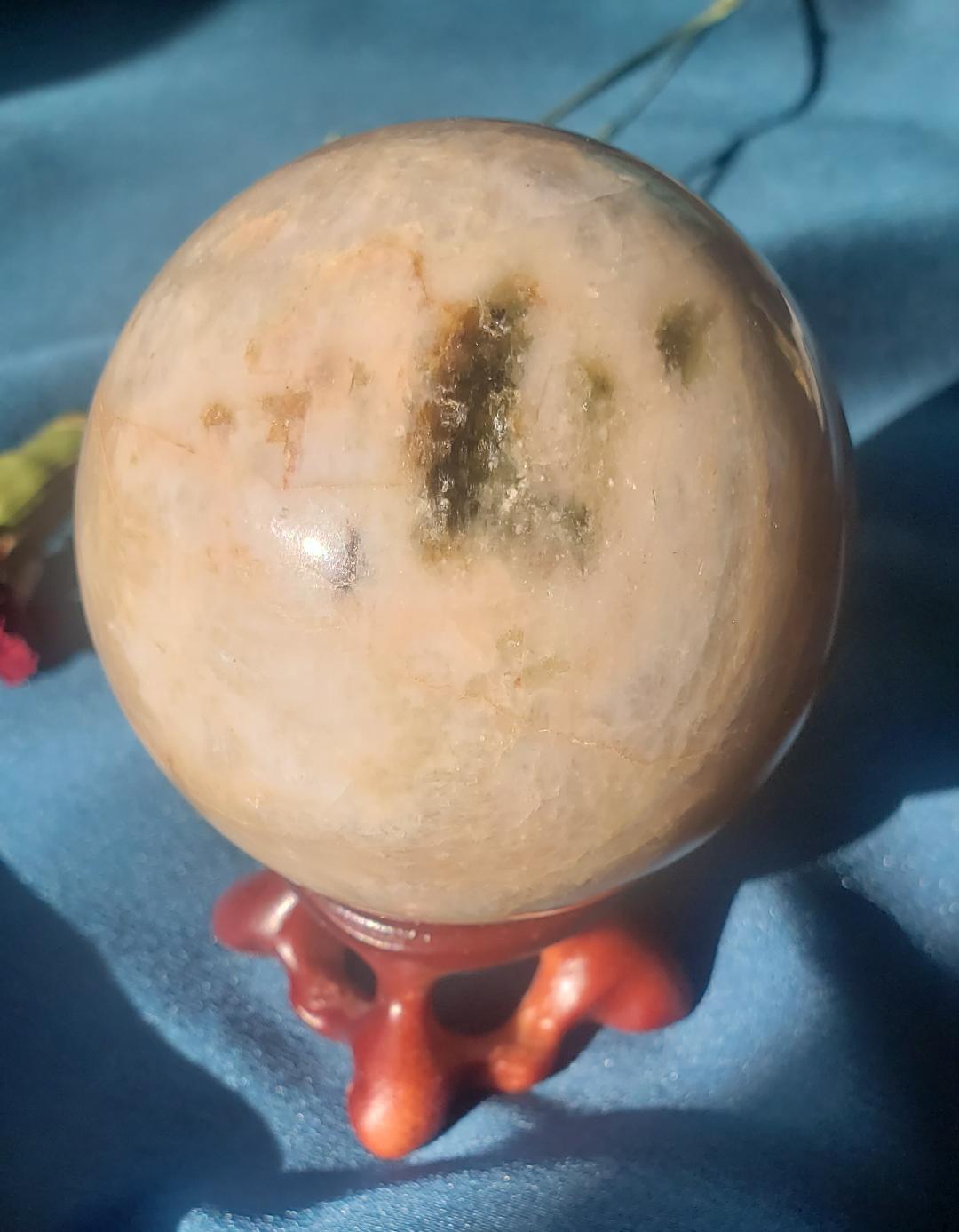 Sunstone Moonstone Sphere (Rare)