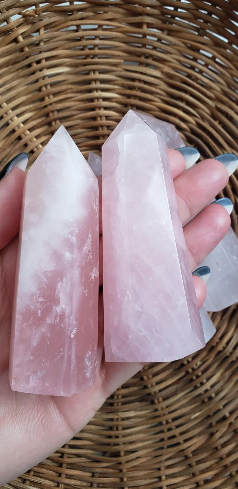 Natural Rose Quartz Tower