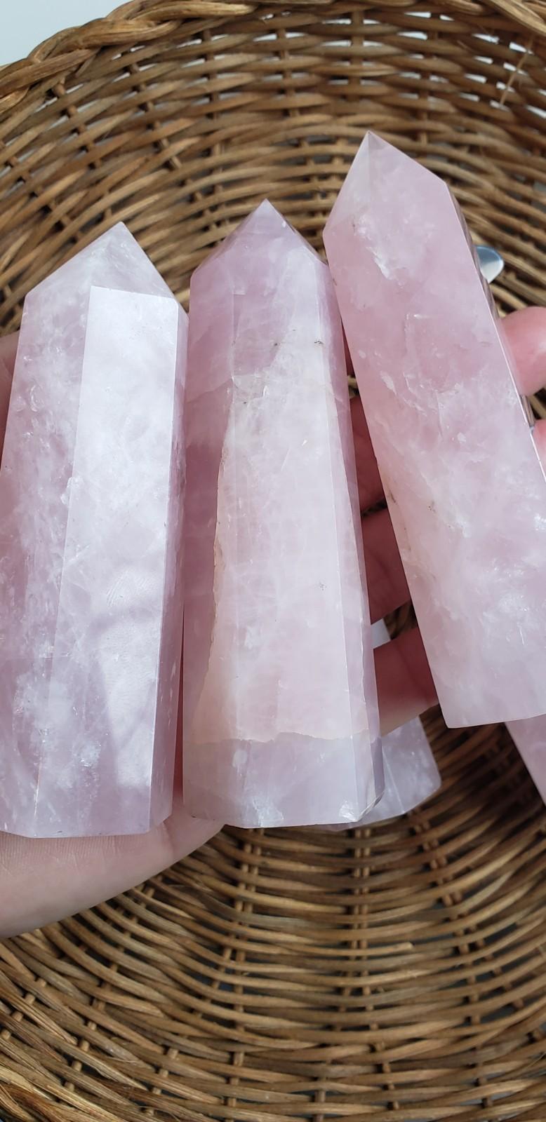 Natural Rose Quartz Tower